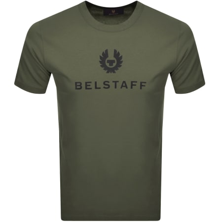 Tシャツ・カットソー BELSTAFF Men T-shirt Military 105524 SURPLUS GREEN Belstaff Signature T Shirt Surplus Green | Mainline Menswear